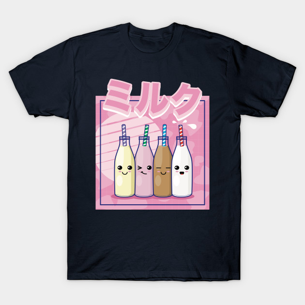 Japanese Kawaii Milk Kawaii Milk T Shirt Teepublic 